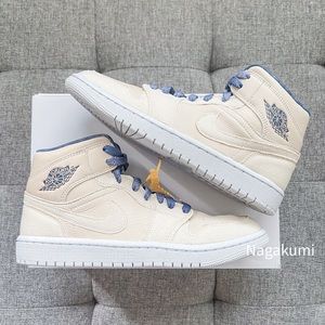 🤍 Nike air Jordan 1 Retro mid off white shoes